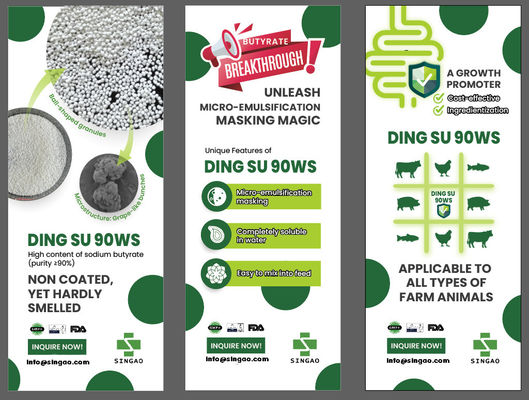 Kokusuz kaplamamış Natriyum Butirat 90% Aqua için